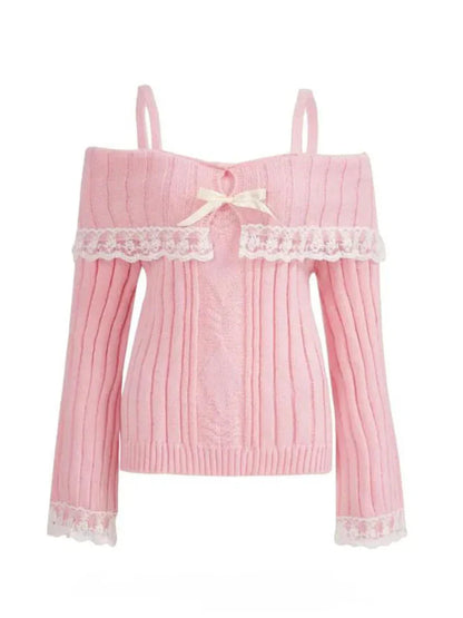 Isabelle Ruffle-Trim Knit Sweater