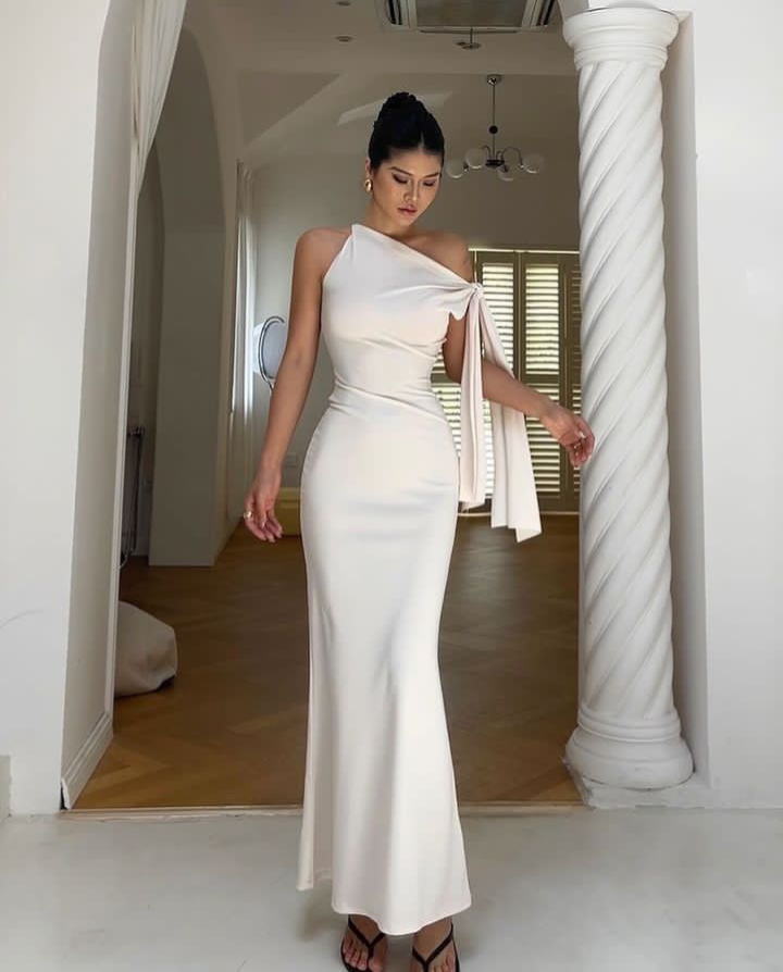 Lily One-Shoulder Maxi Gown