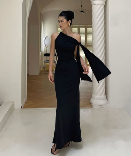 Lily One-Shoulder Maxi Gown