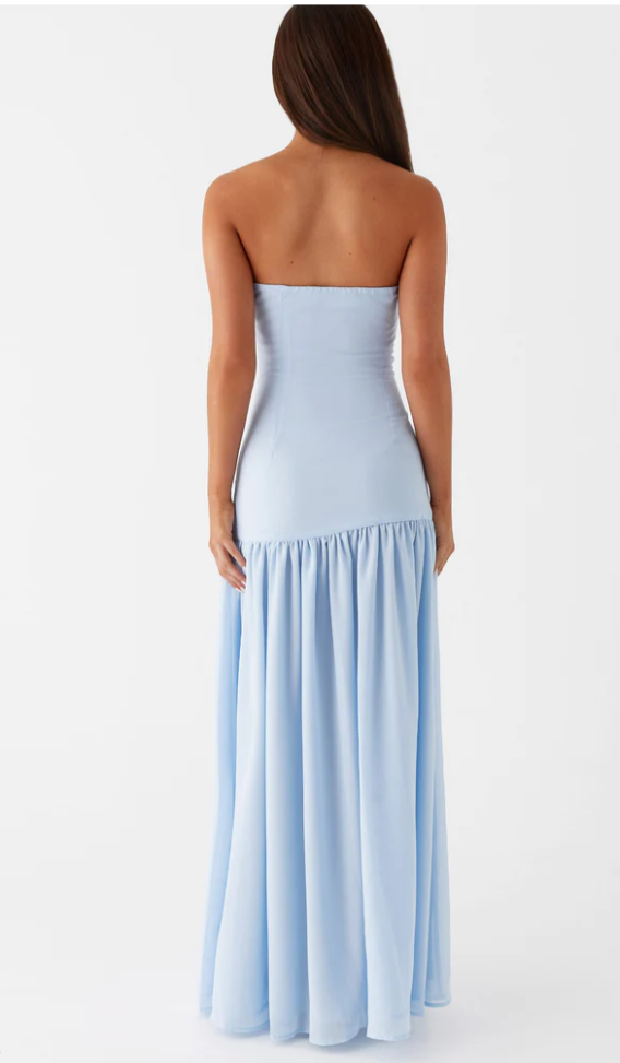 Isla Strapless High-Slit Maxi Dress