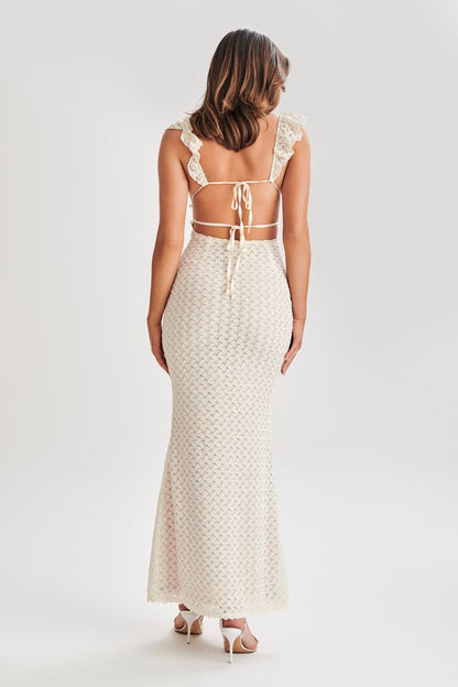 Ava Crochet Cutout Maxi Dress